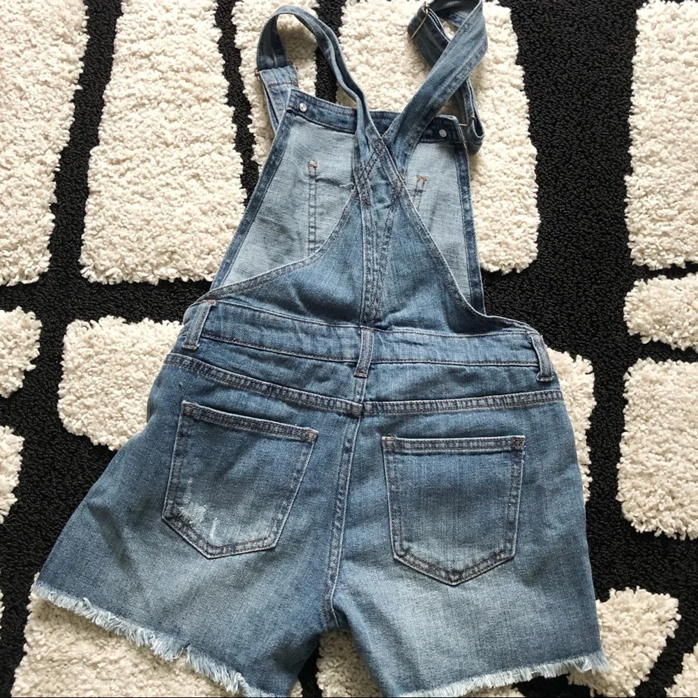 NWOT Medium Wash Overalls